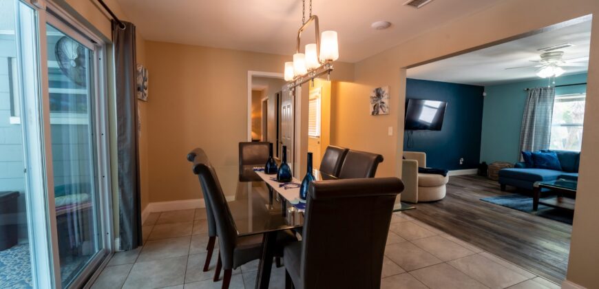 KMG: “AQUA VILLA” 3BD 2BA W/ HEATED POOL BY TPA AIRPORT