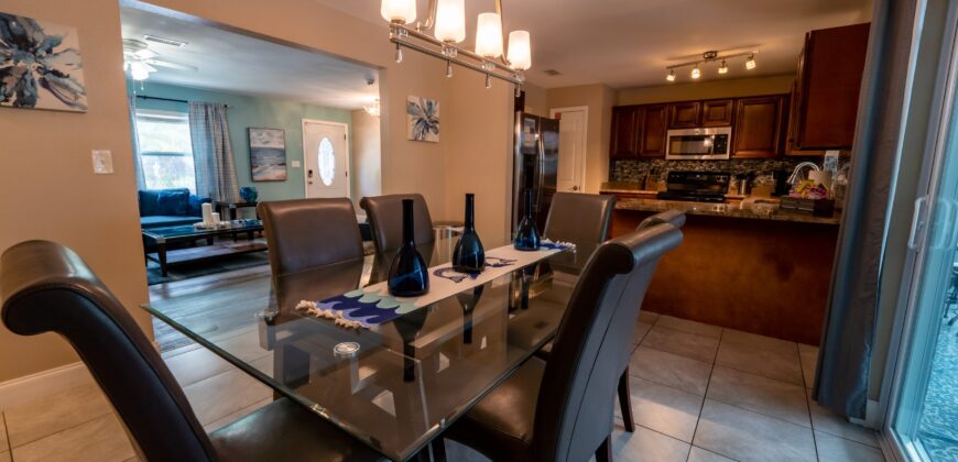 KMG: “AQUA VILLA” 3BD 2BA W/ HEATED POOL BY TPA AIRPORT