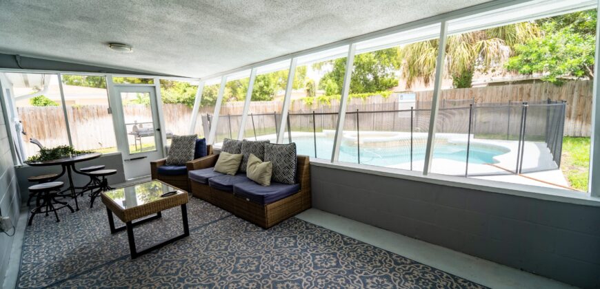 KMG: “AQUA VILLA” 3BD 2BA W/ HEATED POOL BY TPA AIRPORT