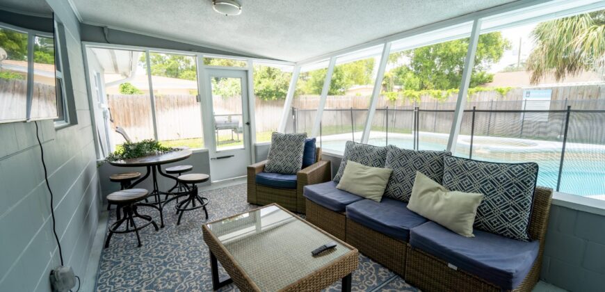 KMG: “AQUA VILLA” 3BD 2BA W/ HEATED POOL BY TPA AIRPORT