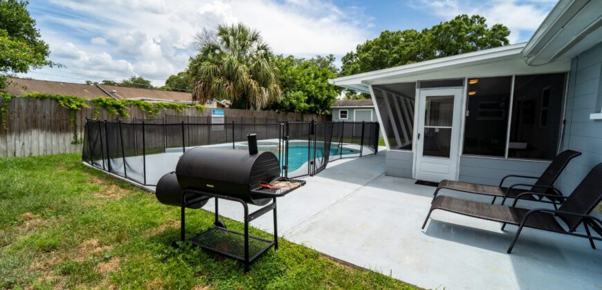 KMG: “AQUA VILLA” 3BD 2BA W/ HEATED POOL BY TPA AIRPORT