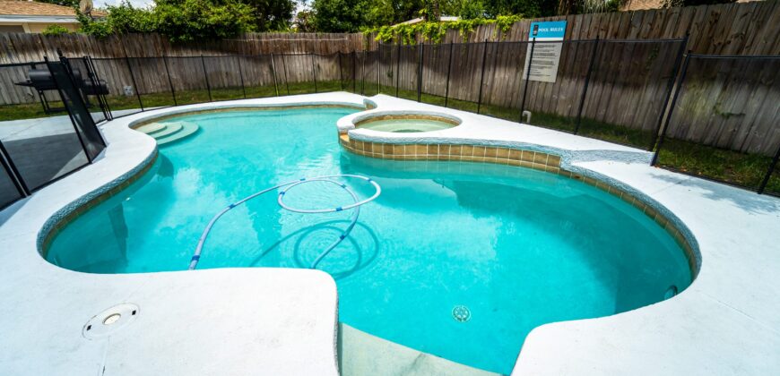 KMG: “AQUA VILLA” 3BD 2BA W/ HEATED POOL BY TPA AIRPORT